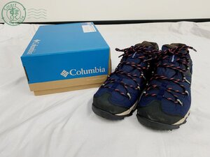 BA0607142　♭ Columbia コロンビア トレッキングシューズ YM4204-472 ブルー系 青 27.5cm 登山 アウトドア メンズ 中古 現状品