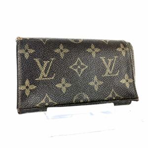 LOUIS VUITTON ルイヴィトン　ポルトフォイユ　トレゾール　折り財布　PVC×レザー　フランス製　ヴィンテージ　ECLAIR社製ファスナー