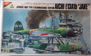 ニチモ/1/48/日本帝国海軍零式三座水上偵察機一一乙型(愛知E13A1b零式三座水偵JAKE)/未組立品