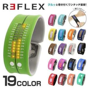 新品 半額以下 REFLEX ネイビー スラップ シリコン ウォッチ LED デジタル ディスプレイ ユニセックス ブルー