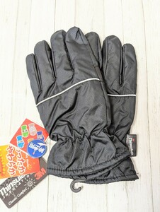 メンズ 手袋 裏起毛 暖かい ブラック 黒 撥水 保温 レディース 3M