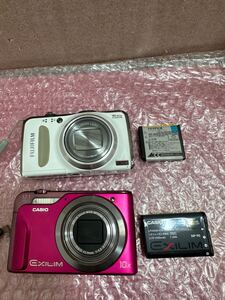 デジタルカメラ CASIO EX-H10FUJIFILM F550EXR EXILIM デジカメ　まとめ　2台　中古品