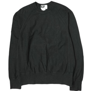 Engineered Garments エンジニアードガーメンツ アメリカ製 クロスネックラグランロングスリーブTシャツ M BLACK 長袖 スウェット g20326