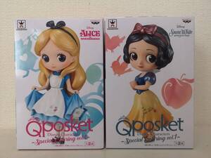 Q posket Disney Characters Special Coloring vol.1 フィギュア 白雪姫(snow white) 不思議の国のアリス(ALICE in WONDERLAND)