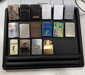 ZIPPO オイルライター 16点セット 着火未確認 喫煙具 中古現状品