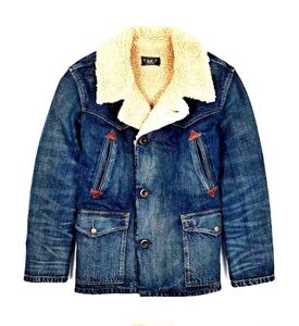 RRL RRL DOUBLE RL フリース ライン ド デニム ランチジャケット Mサイズ