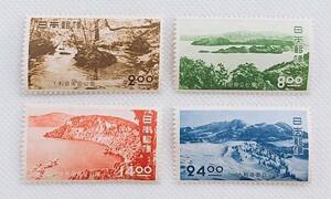 極美品！第一次国立公園十和田国立公園4種完品1951年発行ノーヒンジ/カタログ価格6,450円　№I-003