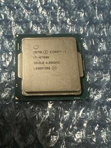 【送料無料】Intel Core i7 6700K 4C8T (4.0GHz～4.2GHz) 動作確認済 H110 Z170 H170 B150 等 * H270 Z270 B250 *