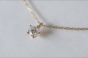 K18 wish upon a star ダイヤモンド 0.110ct ネックレス フェスタリアビジュソフィア ウィッシュアポンアスター １粒ダイヤモンド