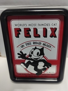 中古 ビンテージ 1983年 FELIX THE CAT 鏡 / フィリックス ザ キャット フェリックス 卓上ミラー パブミラー