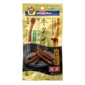 （まとめ買い）ドギーマン 牛タン贅沢つつみガム 野菜入り 6本 犬用おやつ 〔×12〕