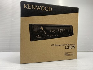 【中古品】ケンウッド 1DINオーディオデッキ U340W KENWOOD ○YR-18087○