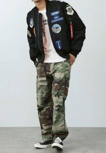 ALPHA アルファ フルパッチ MA-1 ALPHA INDUSTRIES US スペック フライトジャケット メンズ　XLサイズ