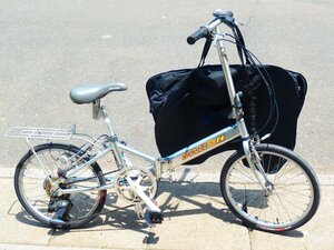 ▲/Zク3306 DAHON ダホン 20インチ 折りたたみ自転車 SHIMANO製7段変速ギア 【らくらく家財便 D or引き取り】