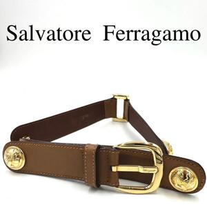 Salvatore Ferragamo フェラガモ ベルト ロゴバックル レザー