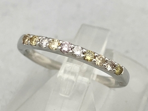 STAR JEWELRY（Star） Pt950／＃11／D0.22ct／3.3g 店舗受取可