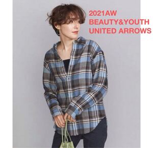 3回着用★BEAUTY&YOUTH UNITED ARROWSネルチェックシャツ