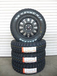 新品☆165/80R14☆2024年製☆ホワイトレター☆ゴツゴツタイヤ☆オフロード☆ナンカンFT-9☆カスタムホイールセット