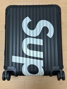 【美品】2018SS rimowa supreme リモワ シュプリーム 第一弾 45L Black 交換パーツ付き （送料込）