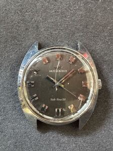 モバード MOVADO Sub-Sea 50 メンズ 手巻き 稼働品 17石 Ref.126-704-J510 ステンレス　ダークグレー文字盤