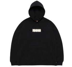 新品タグ付き Supreme Burberry シュプリーム バーバリー Box Logo Hooded Sweatshirt Black S フーディ パーカー ブラック 未着用