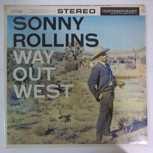 14031788;【US盤/CONTEMPORARY/艶黒ラベル/深溝/シュリンク付】Sonny Rollins / Way Out West