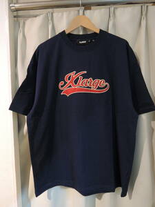 X-LARGE XLARGE エクストララージ VARSITY LOGO S/S TEE ネイビー XLサイズ 人気商品 送料￥230～