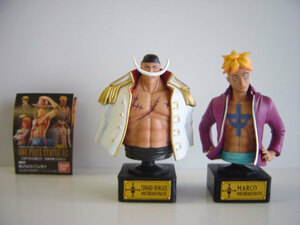 ♯icx23SJワンピースONEPIECE STATUE3全2種胸像フィギュアマルコ♂BANDAIバンダイ♀400円〓011720_b