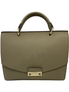 FURLA◆ハンドバッグ/レザー/GRY