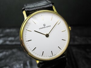 ガラス無傷　ユニバーサル　ジュネーブ　 UNIVERSAL GENEVE ユニバーサルジュネーブ純正尾錠装着　メンズ　 腕時計 ラウンド