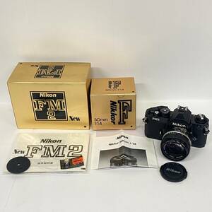 1円~【美品】ニコン Nikon FM2 ブラック NIKKOR 50mm 1:1.4 一眼レフ フィルムカメラ 単焦点レンズ 標準レンズ 付属品あり J150362