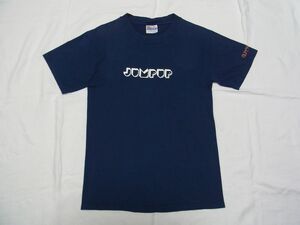 ★ SUPERCAR スーパーカー 「JUMP UP」 Tシャツ sizeS 紺 ★古着 90s 当時物 ナカコー 石渡淳治 フルカワミキ ロック バンド iLL くるり