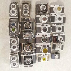 21点まとめ クラシックカメラ RICOHFLEX ELMOFLEX PRIMOFLEX FUJICA Aires WALZ Konica MAMIYA Olympus 他まとめて 現状品 Z6047EG