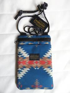 未使用 PENDLETON ペンドルトン NECK POUCH ネック ポーチ ネイティブ柄 NAVY ワンサイズ 送料無料 イベント 旅行 サブバックに