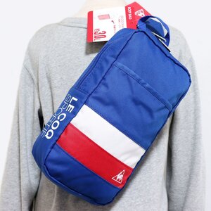 ルコック le coq sportif 新品 ダブルファスナー ボディーバッグ ウエストバッグ バッグ 鞄 かばん BAG [QA691173SBL1N] 一 六★VCXZ