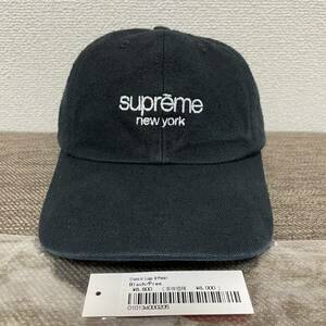 Supreme Classic Logo 6-Panel Cap Black Free 23ss 2023年 黒 ブラック クラシックロゴ 6パネル キャップ アーチロゴ タグ付き