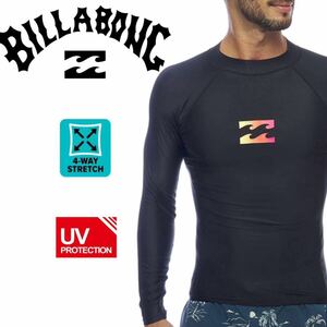 BILLABONG 長袖 ラッシュガード メンズ 日焼け止め ビラボン 水着 コンプレッション M くろ