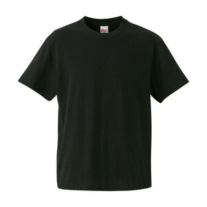 ユナイテッドアスレ United Athle 新品 Tシャツ 半袖 無地 丸首 5.6オンス 5999 Sサイズ 黒 ブラック 002873 ゆうパケット