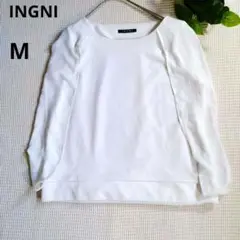 INGNI/モダンデザインスリーブトップス【M】ホワイト/イング