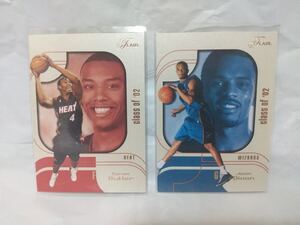 Caron Butler Juan Dixon 2002-03 Fleer Flair class of 02 RC /1750 2枚 カロン・バトラー フアン・ディクソン NBA ルーキー シリアル有