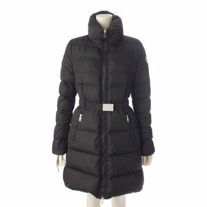 【モンクレール】Moncler　18年 ACCENTEUR アクセンチュア ベルト ダウンコート 49341 ブラック 1 【中古】【正規品保証】193362