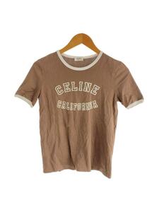 CELINE◆70S CALIFORNIA/Tシャツ/S/コットン/BRW/2X17H671Q.19VO//