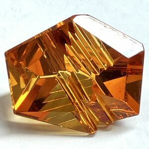 ［天然シトリン11.154ct］U 約17.72×15.75mm ルース 裸石 コランダム citrine 宝石 ジュエリー jewerly CE6/CE6