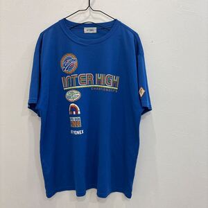 QY427 YONEX ヨネックス　半袖tシャツ　スポーツウェア　ブルー　SAITAMA INTER HIGH 2008 メンズO