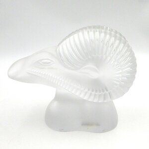 1円～ 2.LALIQUE ラリック クリスタルガラス 山羊 オブジェ 置物 ※同梱不可 y84-3385324【Y商品】