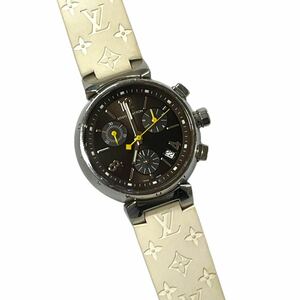 ★稼動品★100円スタート★LOUIS VUITTON ルイヴィトン Q1321 タンブール クロノ 腕時計 