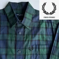 FRED PERRY フレッドペリー チェックシャツ ブラックウォッチ