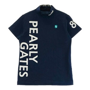 【1円】PEARLY GATES パーリーゲイツ 2020年モデル ハイネック半袖Tシャツ ネイビー系 1 [240101137111] レディース