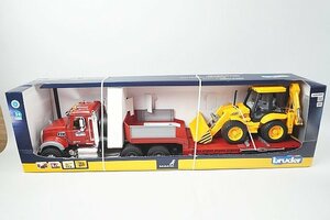 Bruder ブルーダー 1/16 MAN TGA トラック & JCB4CX バックホーローダー トレーラー 02813