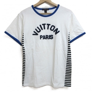 ルイヴィトン LOUIS VUITTON 半袖Tシャツ サイズXS RW232W OB0 FPTB06 - アイボリー×ネイビー×マルチ レディース トップス